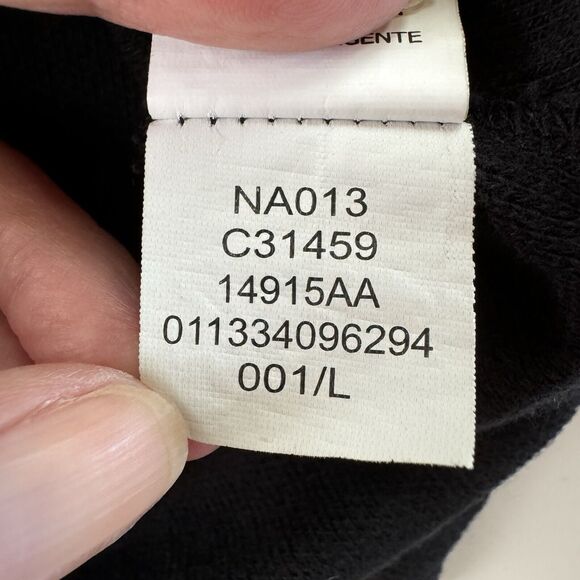 Chaps Polo Shirt Mens Long Sleeve  Embroidered Logo Black Size Large - Picture 12 of 12